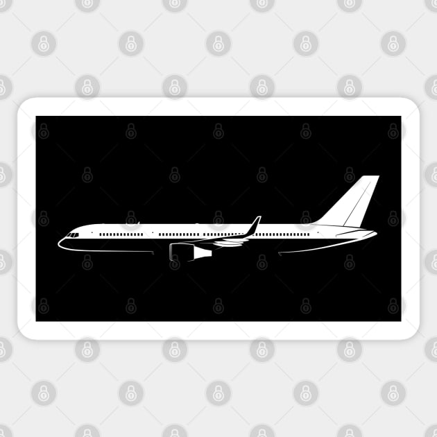 Boeing 757-200 Silhouette Sticker by Car-Silhouettes